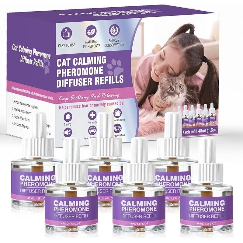 TTLXRL Cat Calming Pheromone Diffuser Refills - 6 Pack