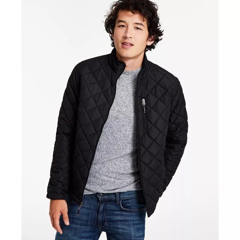 Hawke & Co. Men's Diamond Quilted Heritage Jacket - Lightweight, Warm, and Durable