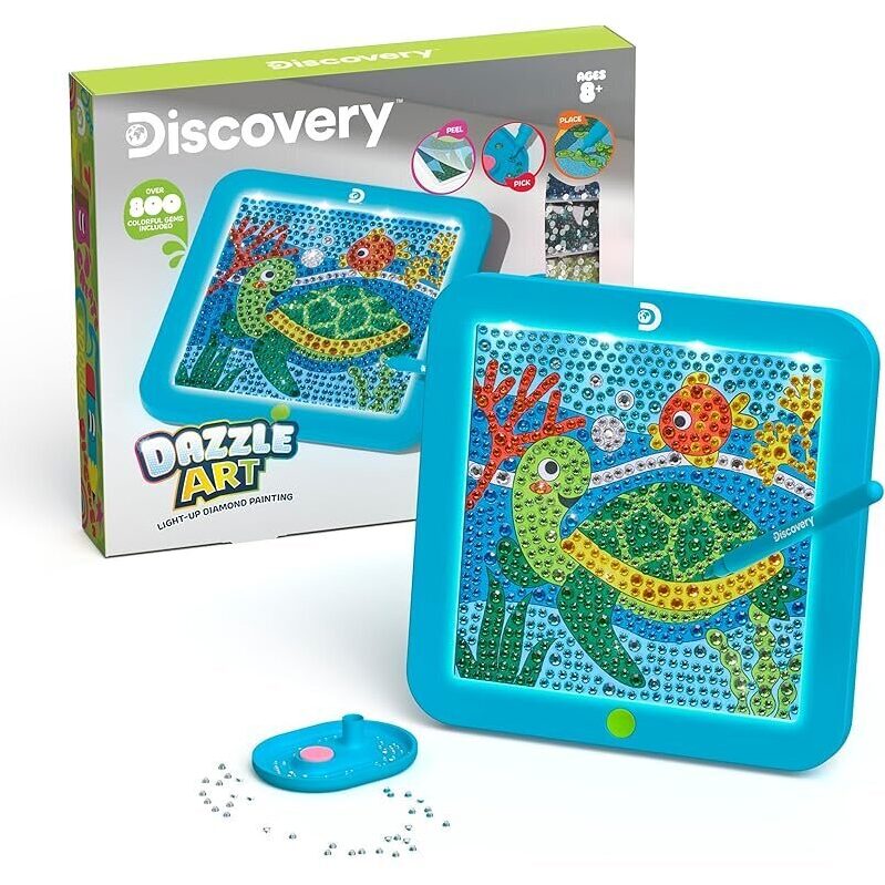 Light-Up Diamond Painting Kit for Kids - Sea Turtle Masterpiece