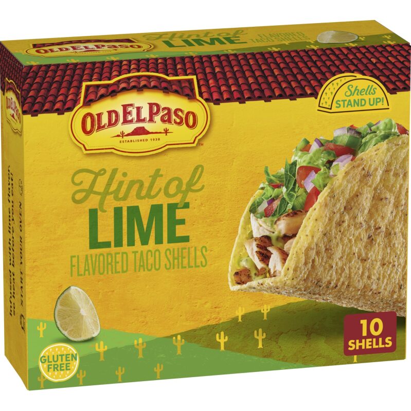 Old El Paso Stand N Stuff Taco Shells Hint of Lime