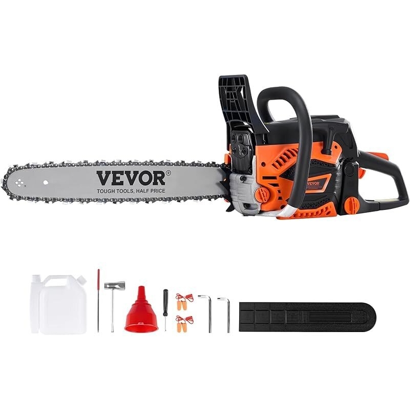 High-Efficiency VEVOR 52CC 18-inch 2.55HP Gas Chainsaw for Professional Use