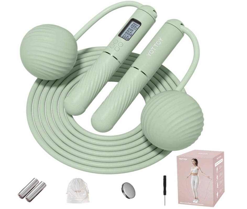 High-Performance LCD Wireless Jump Rope with Smart Display - Ideal for Fitness Enthusiasts