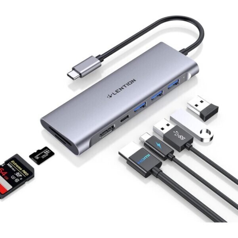 LENTION 7-in-1 USB C Hub - Maximize Your Device's Potential