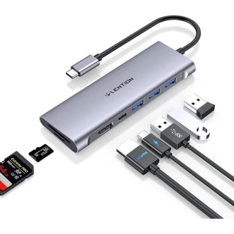 LENTION 7-in-1 USB C Hub - Maximize Your Device's Potential