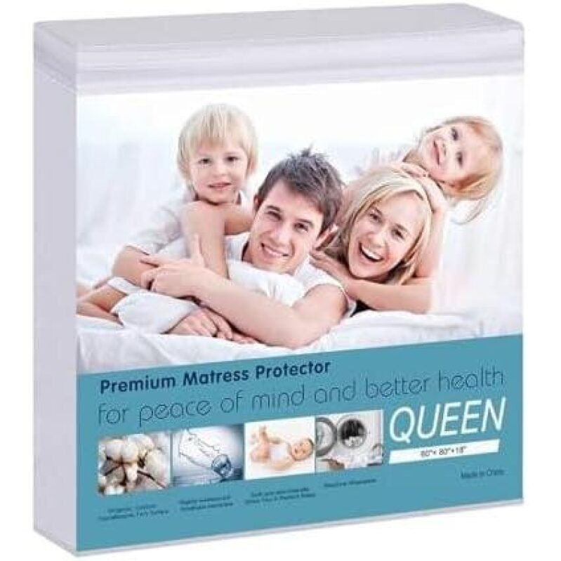 Premium Mattress Protector for Queen Size Bed - 50% Off