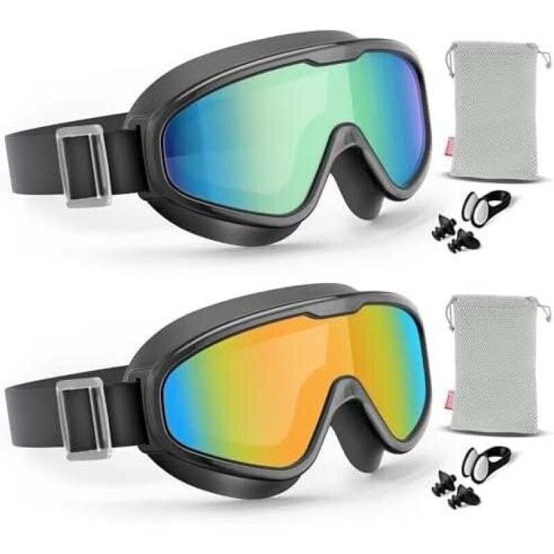 Aegend 2-Piece Goggle Set with Fabric Headband - 50% OFF