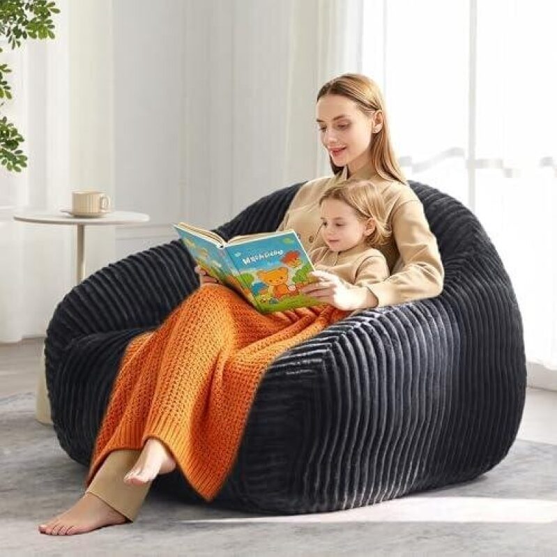 Plush Bean Bag Chair with Armrests - 40% Discount