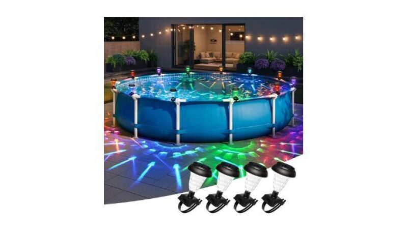 Enhance Your Poolside with SUNCKET Solar Pool Lights - RGB, Eco-Friendly, Durable