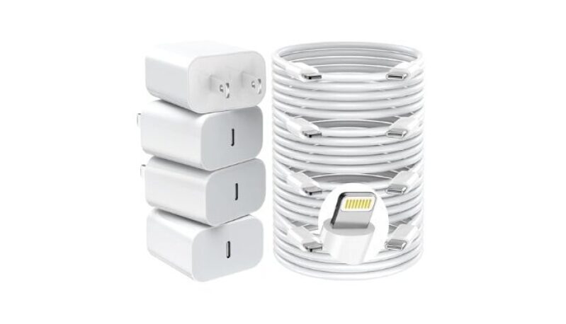 GREPHONE iPhone Charger Fast Charging - 20W PD USB C Wall Charger 4 Pack