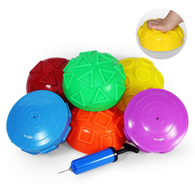 Yes4All Hedgehog Balance Pods with Hand Pump - Set of 5
