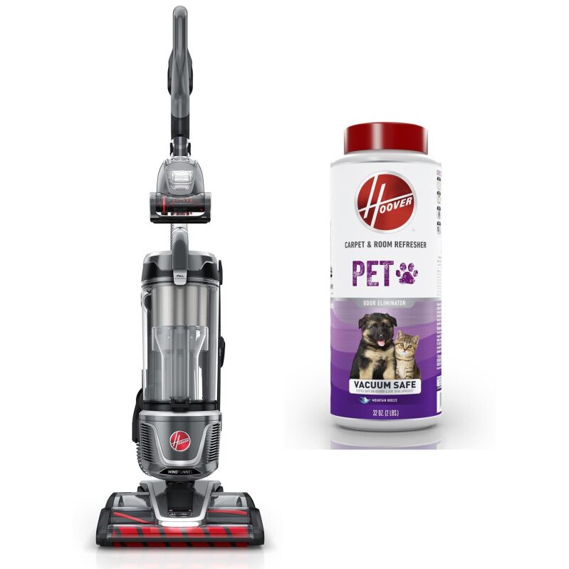 Hoover WindTunnel All Terrain Bagless Upright Vacuum + Pet Powder