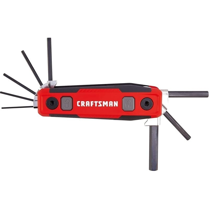 CRAFTSMAN Hex Key Set, MM, Folding Locking 8 Piece
