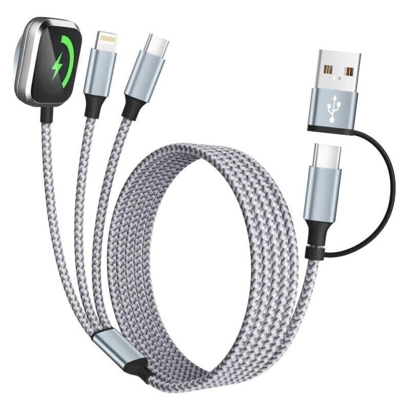 Mpatiby 3-in-2 Charging Cable for Travel and Business