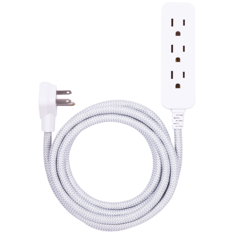 Cordinate 10ft. 3-Outlet Extension Cord 39624 - Durable and Versatile