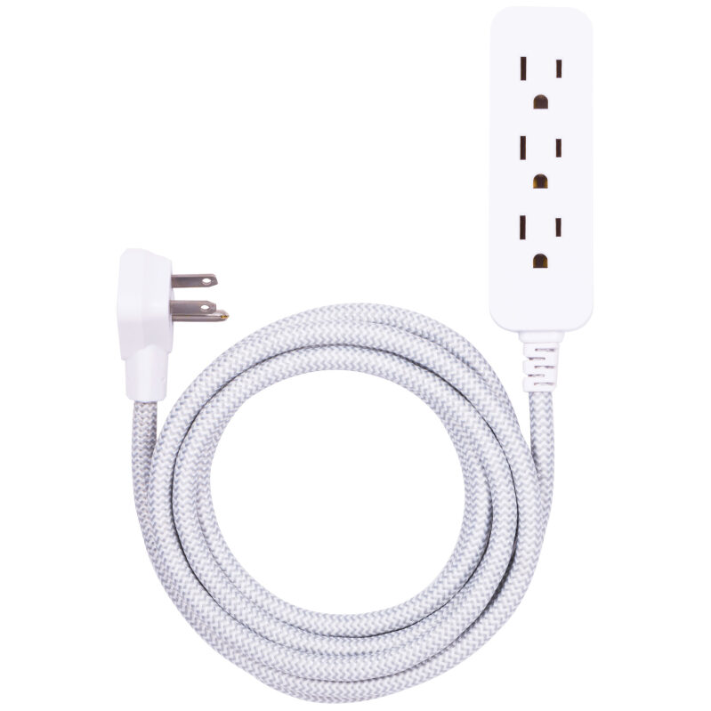 Cordinate 10ft. 3-Outlet Extension Cord 39624 - Durable and Versatile