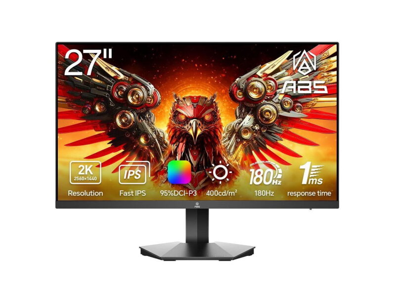 ABS 27-in 180Hz Fast IPS QHD Gaming Monitor - Best Value for Gamers