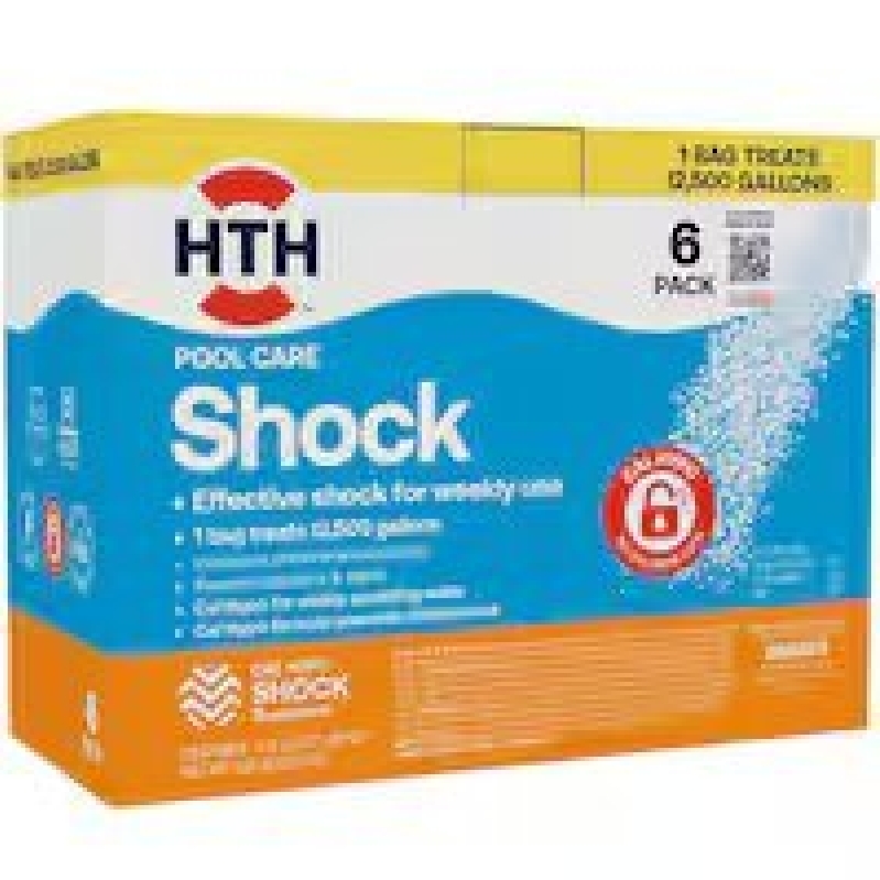 HTH Pool Care Shock 6-Pack for Clear and Clean Pools