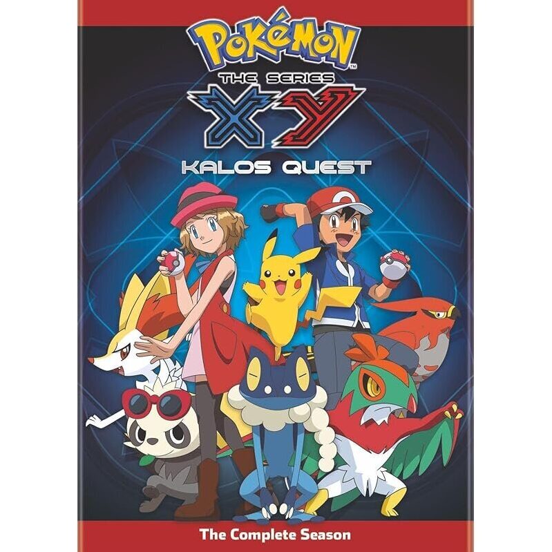 Pokemon The Series: XY Kalos Quest Complete Season (DVD) - Epic Adventure Awaits!