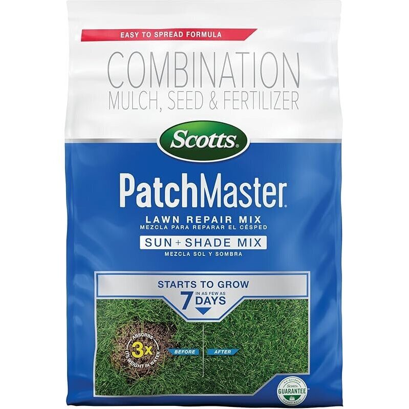 Scotts PatchMaster Lawn Repair Mix Sun + Shade - Easy Bare Spot Repair