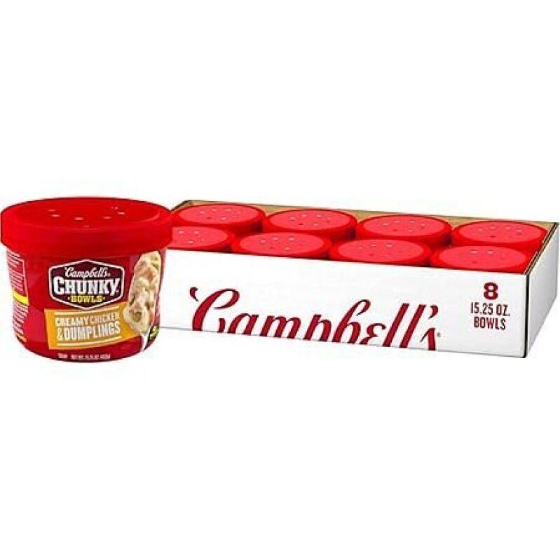 Campbell's Chunky Bowls - Creamy Chicken & Dumplings - 2 Packs of 8