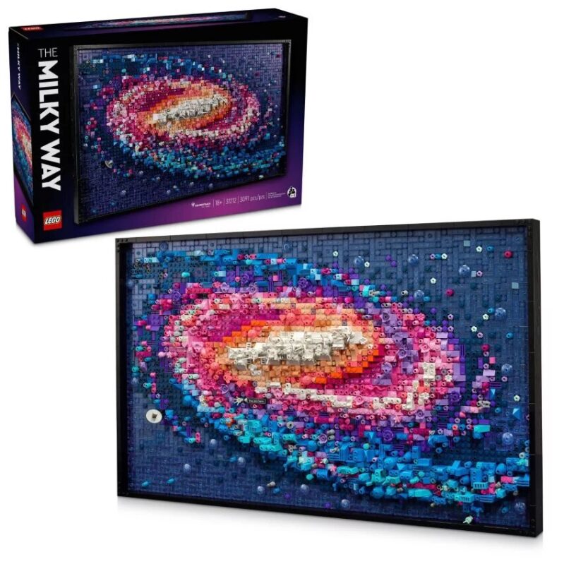 3091-Pc LEGO Art The Milky Way Galaxy Wall Art Building Set - Stellar Home Decor