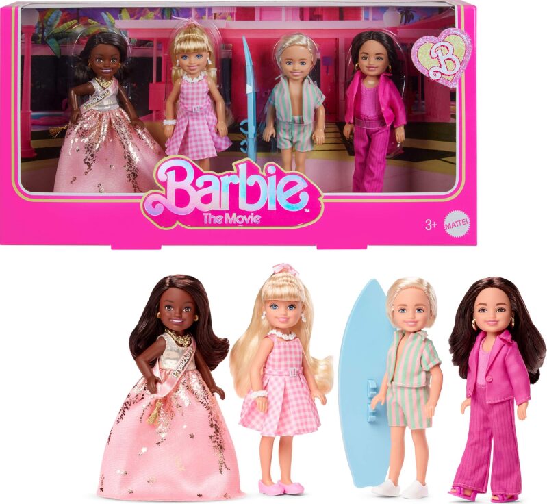 Barbie The Movie Chelsea Collectible 4-Pack Dolls - Movie-Inspired Fashion Fun