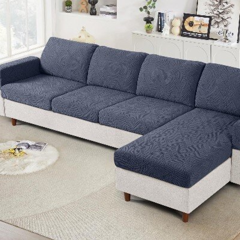 Blue Gray Sofa Slipcover - Elegant and Durable Protection for Your Sofa