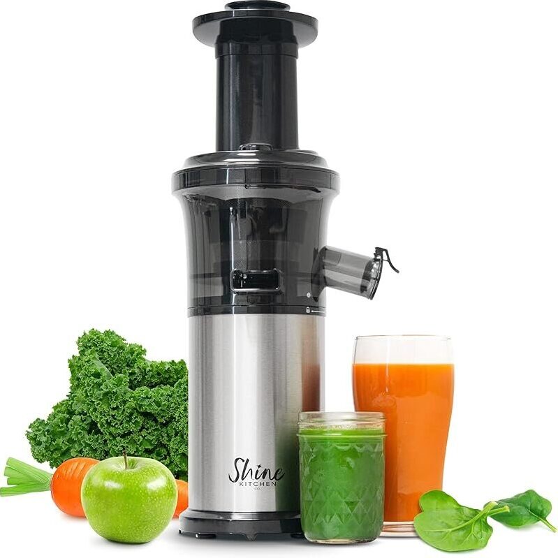 Shine Kitchen Co SJV-107-A Cold Press Slow Masticating Juicer - High-Quality, Efficient Juicing