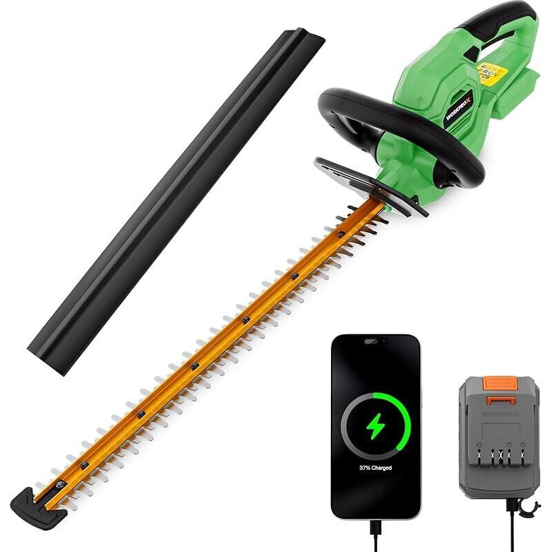 Powerful 20V 22-inch Cordless Hedge Trimmer - Efficient and Long-lasting Gardening Tool