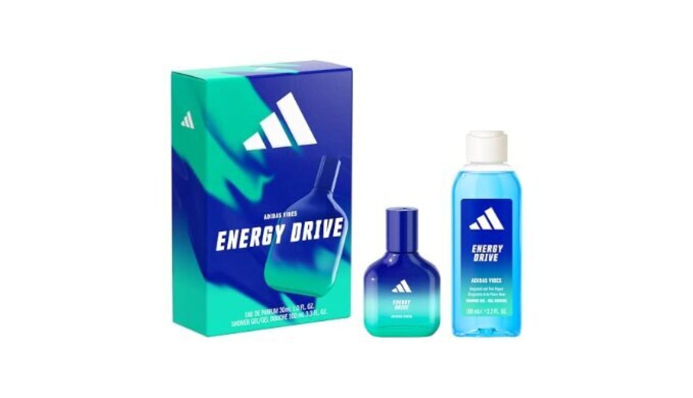 Adidas Vibes Energy Drive Giftset: EDP + Shower Gel, Travel Size
