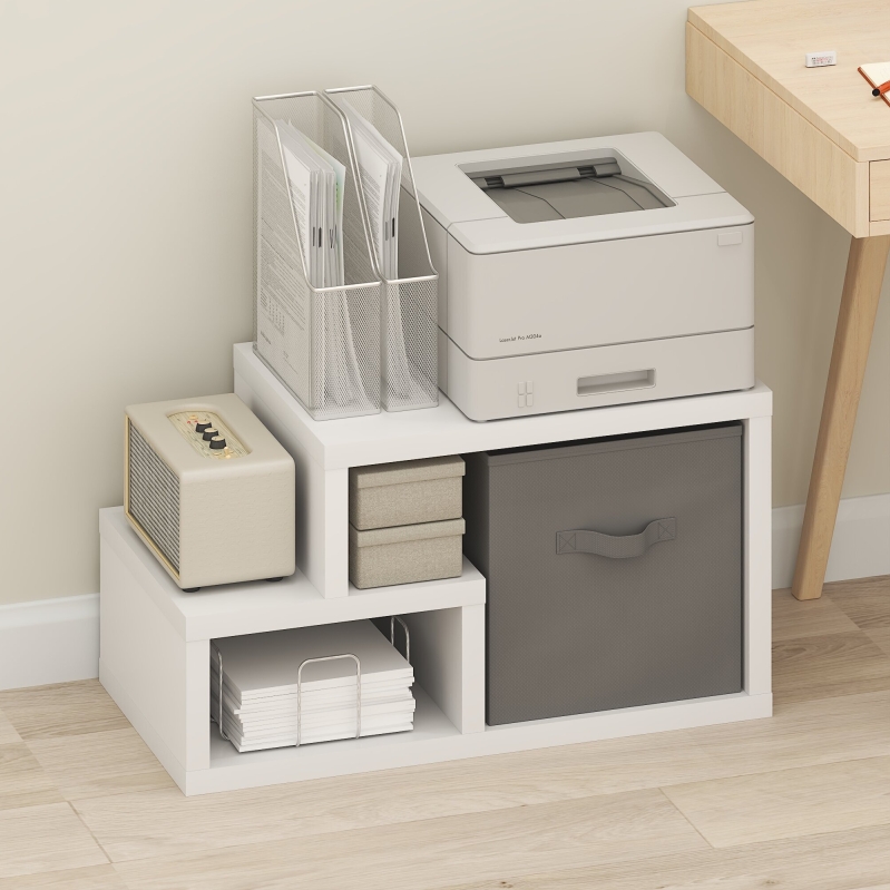 Furinno Viola Multipurpose Shelf with Storage Bin - Compact Design for Organized Living