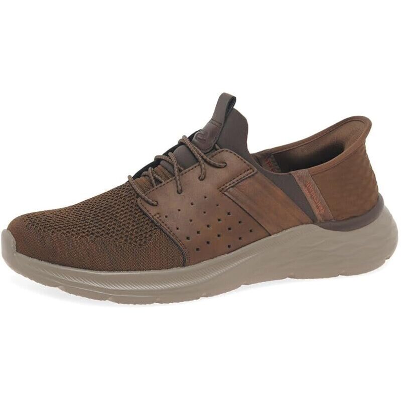 Skechers Mens Garner Newick Slip on Shoes - Hands-Free Comfort & Superior Cushioning