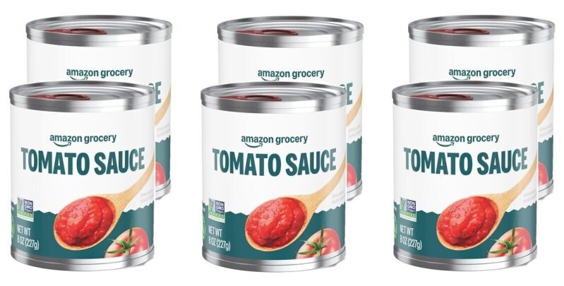 Amazon Grocery Tomato Sauce 6pk - Quality Value Pack