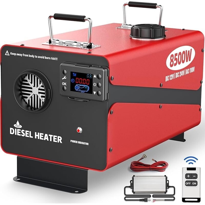 Powerful 8500W Diesel Heater with LCD Monitor & Remote Control
