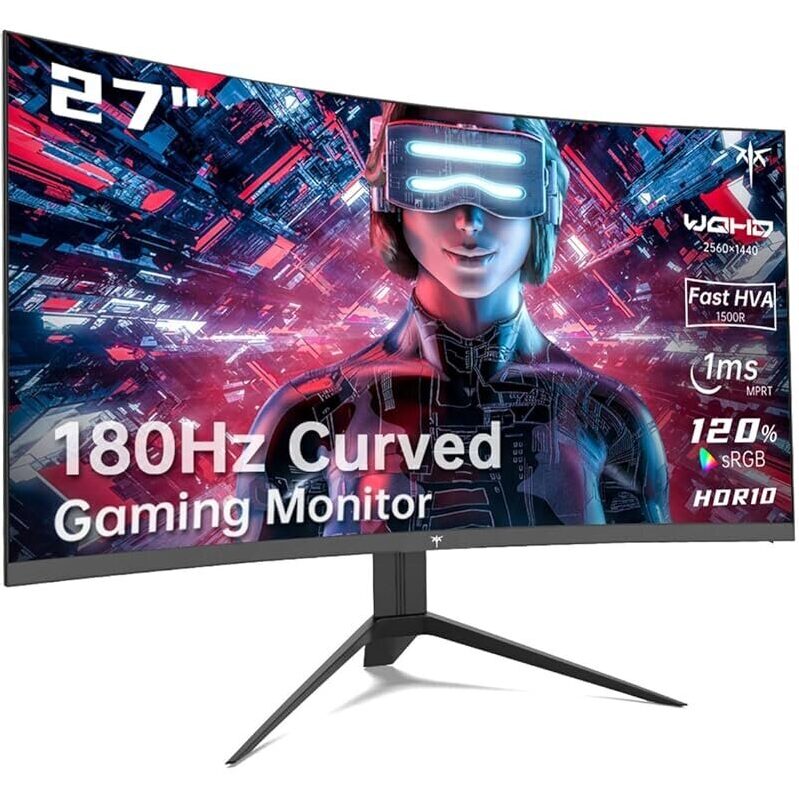 KTC H27S17 27-inch 1440P Curved Gaming Monitor - Ultimate eSports Performance