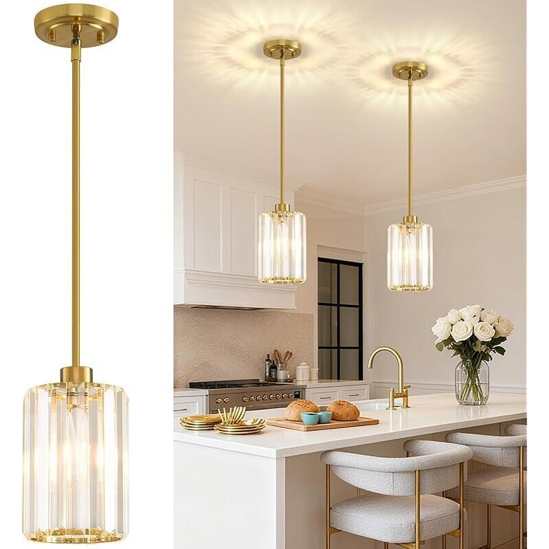 Stylish 2-Pack Modern Pendant Lights for Kitchen Island