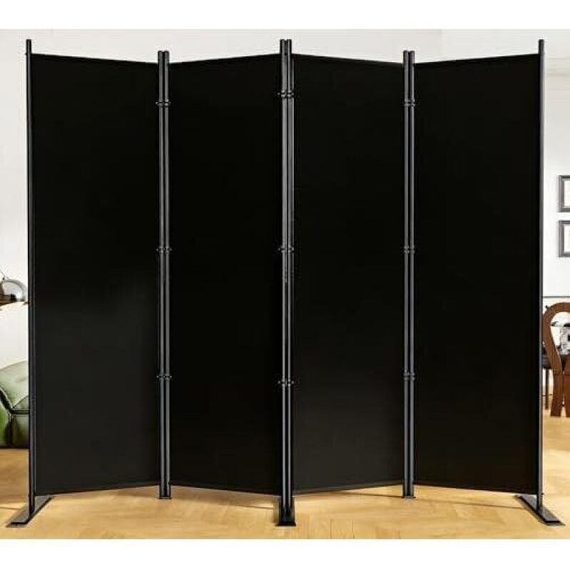 6ft Portable Folding Fabric Room Divider - Perfect for Privacy and Versatility