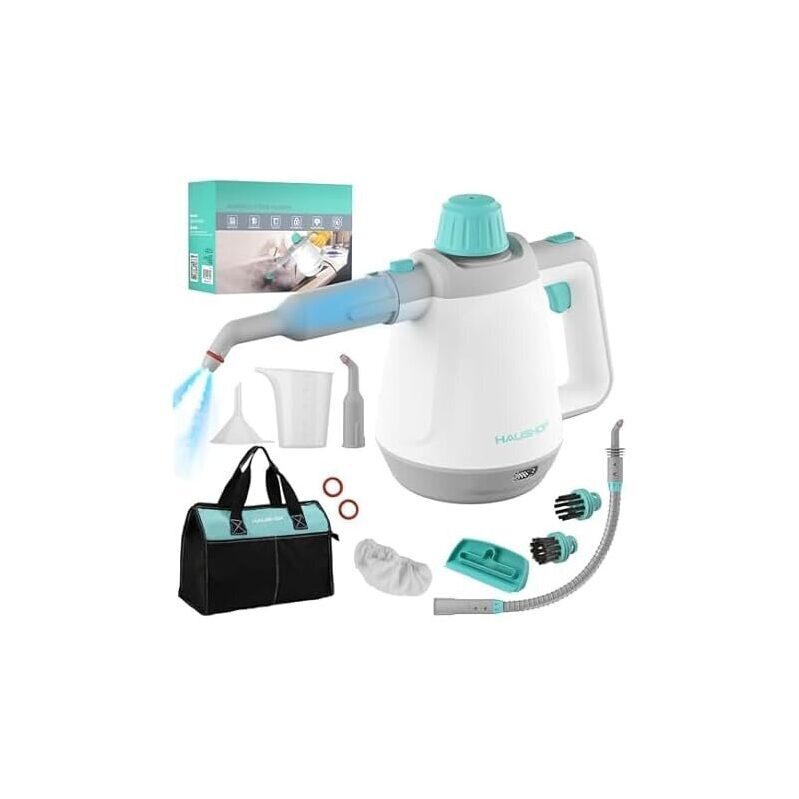HAUSHOF 1200W Handheld Steam Cleaner w/11pcs Accessories
