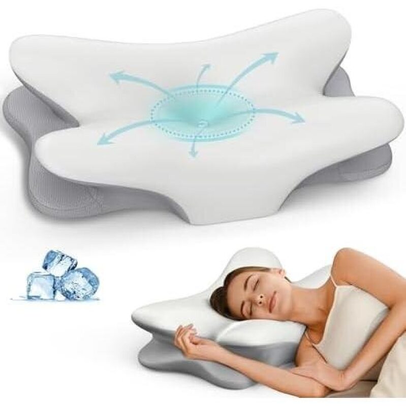 Memory Foam Ergonomic Pillow - 74% OFF