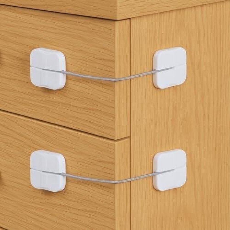 4-Pack Baby-Safe Drawer Locks - Essential Safety for Your Home