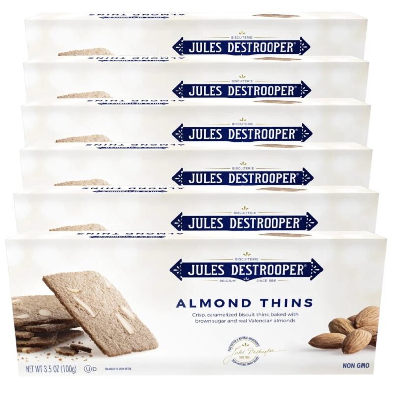 6-Pack of Jules Destrooper Almond Thins for $12