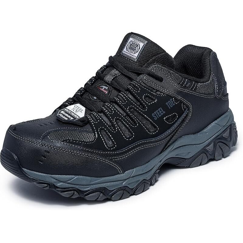 Skechers Men's Cankton Steel Toe Construction Shoes - Safety and Comfort Combined