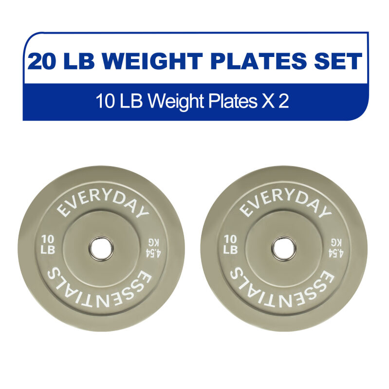 BalanceFrom Olympic Bumper Plate Weight Plate 10 lbs Pair