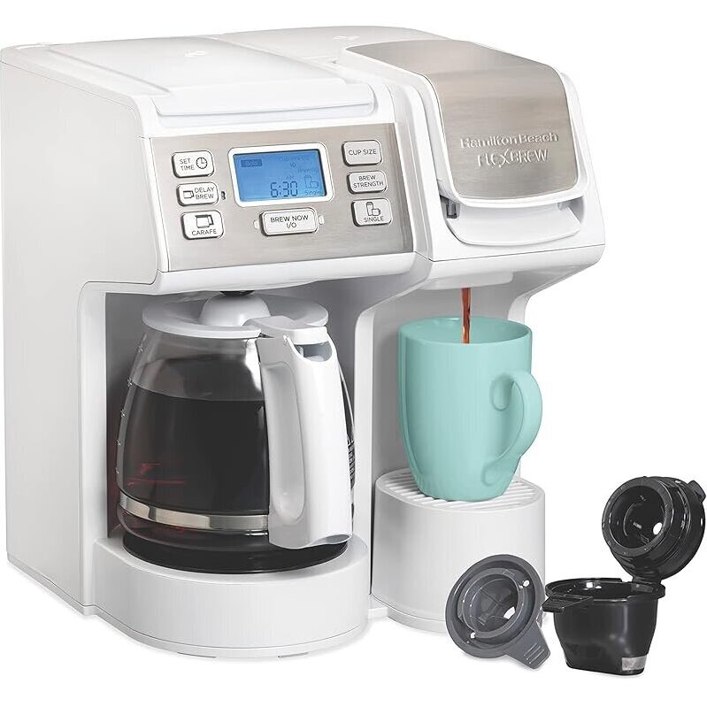 FlexBrew Trio 2-Way Coffee Maker - Brew Single Cup or 12 Cups