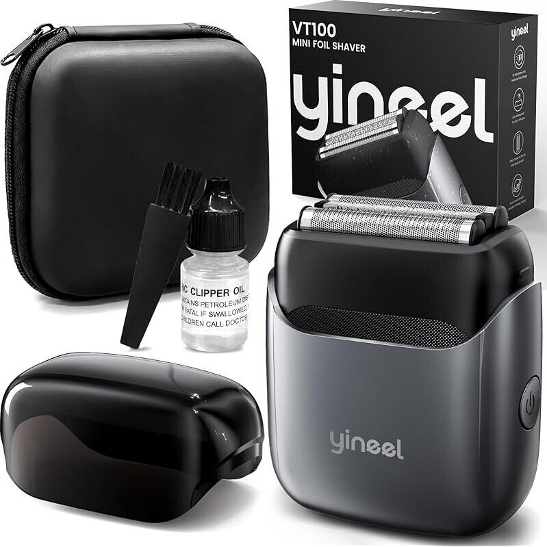 Yineel VT100 Electric Foil Shaver - Ultra Portable, Travel-Ready, High-Efficiency