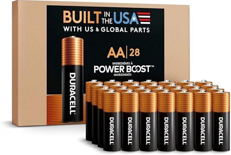 Duracell Coppertop AA Alkaline Batteries with Power Boost Ingredients - 28 Count