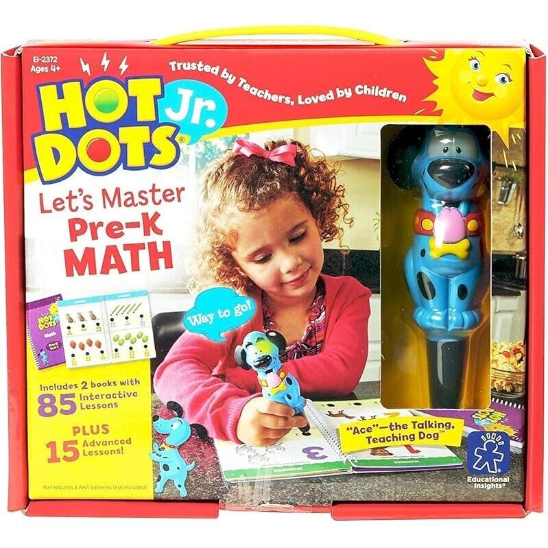 Hot Dots Jr. Let's Master Pre-K Math Set - Interactive Learning for Young Minds