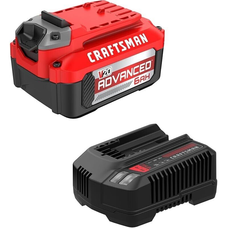 CRAFTSMAN V20 6 Ah Advanced Battery Starter Kit - High Power, Long Runtime, Cool Running
