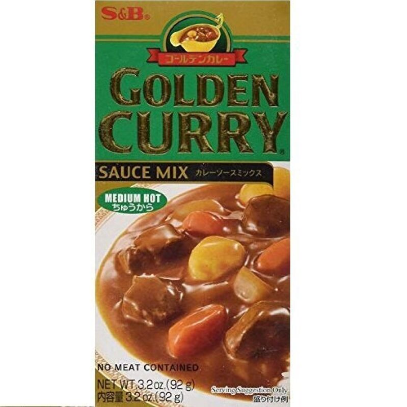 S&B Classic Japanese Curry Sauce - Medium Hot, 3.2 oz - Great Deal!