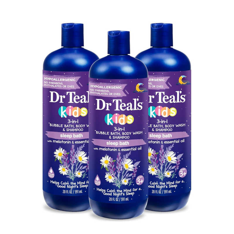 Dr Teal's Kids 3-in-1 Sleep Bath - 3 Bottles